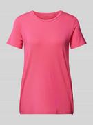 Koszulki i topy damskie - T-shirt w jednolitym kolorze model ‘Mix+Relax’ - miniaturka - grafika 1