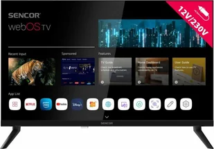 Telewizor Sencor 24" Smart webOS LG 12/240V SLE 24S830WB - Telewizory - miniaturka - grafika 1