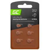 Baterie i akcesoria - Baterie 312 P312 PR41 ZL3 GREEN CELL ZincAir (6 szt.) - miniaturka - grafika 1