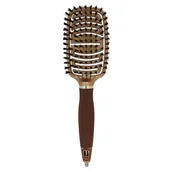 Kosmetyki do stylizacji włosów - Olivia Garden Olivia Garden Nano Thermic Flex Collection 100% Boar Hairbrush szczotka do włosów NT-FLEXBR - miniaturka - grafika 1