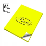 Papier do drukarek - . Prot papier samoprz A4 żółty fluo`10 - miniaturka - grafika 1