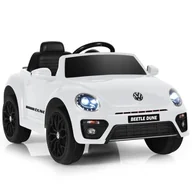 Pojazdy elektryczne dla dzieci - Elektryczny samochód Beetle dla dzieci biały - miniaturka - grafika 1