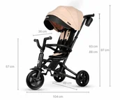 Rowerki trójkołowe - Qplay Rowerek Trójkołowy Nova Niello Khaki - miniaturka - grafika 1