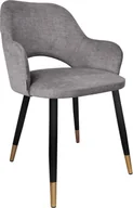 Krzesła - Krzesło Milano noga czarna/złota Vogue 15 - miniaturka - grafika 1