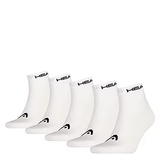 Skarpetki męskie - Head Uniseks Quarter Socks Skarpetki, Biały, 39-42 EU - grafika 1