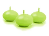 Świece - Świeca pływająca matowa, j.zieleń, 4 cm 1 szt. - miniaturka - grafika 1