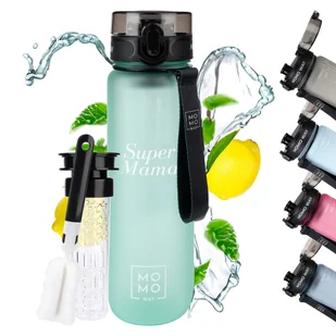 Butelka na wodę Super Mama 1000ml jasno zielona idealna na podróż BPA free Tritan-1000ml - Shakery i bidony sportowe Butelka na wodę Super Mama 1000ml jasno zielona idealna na podróż BPA free Tritan-1000ml - Shakery i bidony sportowe - miniaturka - grafika 1