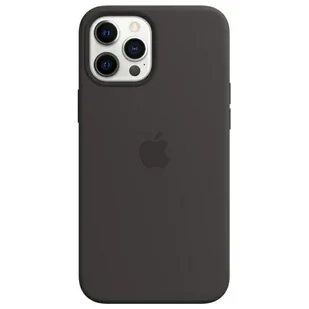 Etui Apple MHLG3ZE/A iPhone 12 Pro Max 6.7" MagSafe czarny/black Silicone Case - Etui i futerały do telefonów - miniaturka - grafika 1