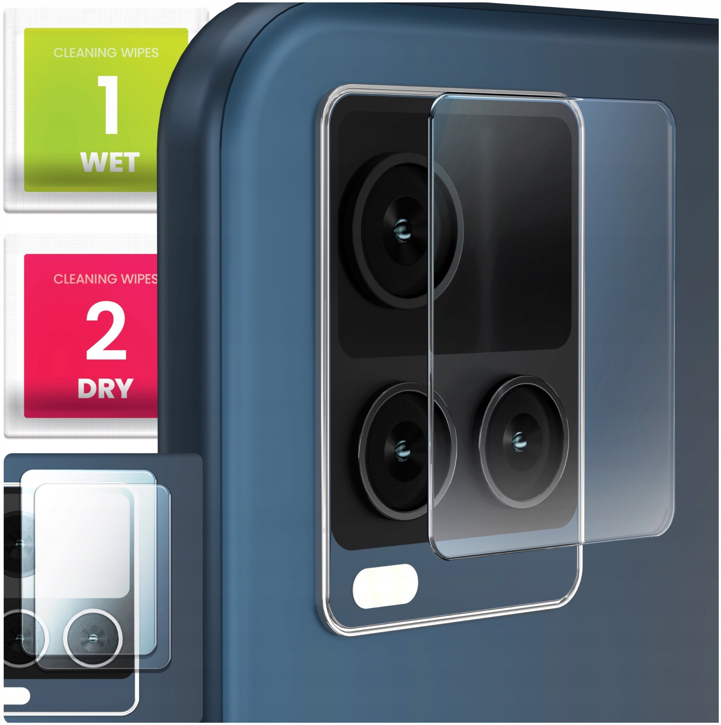 2-PAK Szkło Na Aparat Do Vivo Y21S / Y33S Hartowane, Na Obiektyw, 9H