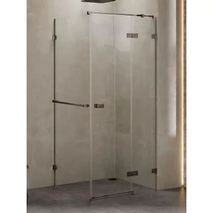 New Trendy EXK-3311 KABINA AVEXA GUNMETAL BRUSHED PROSTOKĄTNA P 110x120x200 CZYSTE 6mm ACTIVE SHIELD - Kabiny prysznicowe - miniaturka - grafika 2
