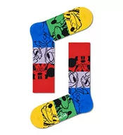 Skarpetki męskie - Happy Socks Colorful Friends, kolorowe i zabawne, Skarpety dla kobiet i mężczyzn, Niebieski-Zielony-Czerwony-Żółty (36-40) - miniaturka - grafika 1