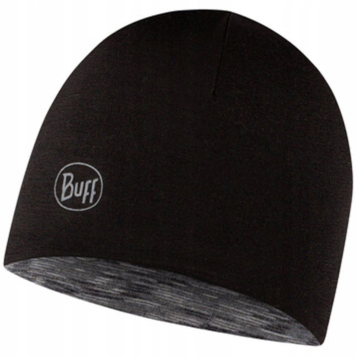 Czapka dziecięca BUFF Merino Lightweight Beanie Black-Graphite one size