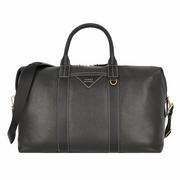 Walizki - Tommy Hilfiger TH Premium Torba podróżna Weekender Skórzany black - miniaturka - grafika 1