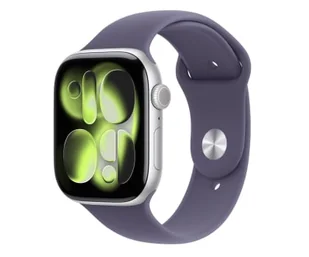 Apple Watch 11 GPS + Cellular 42mm Srebrne Aluminum Pasek M/L Fioletowy - Smartwatch - miniaturka - grafika 1
