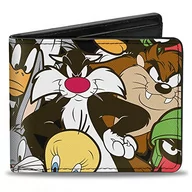 Portfele - Buckle-Down Męski portfel Bifold Wallet Looney Tunes akcesoria podróżne, portfel bi-fold, wielokolorowy, 10,1 cm x 8,89 cm, wielokolorowa - miniaturka - grafika 1