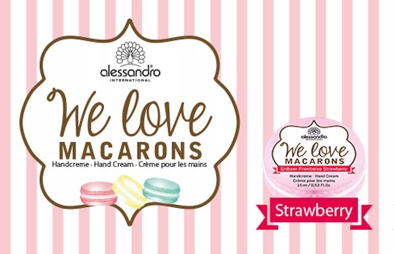 Alessandro We Love Macarons Strawberry nawilżający krem do rąk 100 ml