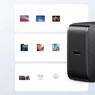 Ugreen GaN (azotek galu) szybka ładowarka sieciowa USB Typ C 65W Quick Charge Power Delivery + kabel USB Typ C 2m czarny (40156 CD217) - Kable USB - miniaturka - grafika 3