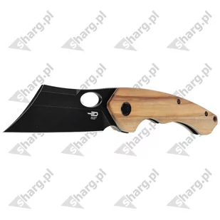 Nóż składany Bestech Skirmish Natural Olivewood, Black Stonewashed 154CM (BL06C) - Noże - miniaturka - grafika 2