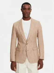 Dolce&Gabbana Marynarka G2NW0T FU4L0 Beżowy Regular Fit - Marynarki męskie - miniaturka - grafika 1