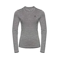 Koszulki i topy damskie - ODLO Suw Top Crew Neck L/S Natural 100% Merin podkoszulka damska, wielokolorowa, l 110811 - miniaturka - grafika 1