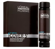 Szampony dla mężczyzn - L'oreal Professionnel Professionnel Homme Cover 5 Ammonia-Free Hair Colour Gel żel do koloryzacji włosów dla mężczyzn 4 Brown 3x50ml - miniaturka - grafika 1