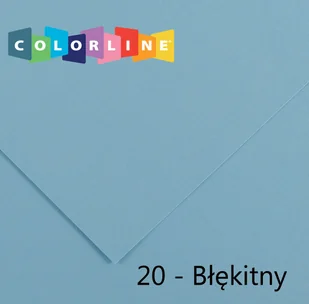 Brystol Canson Colorline 20 błękitny 150g 10k [mm:] 500x650 (200041396) - Szkolne artykuły papiernicze - miniaturka - grafika 1