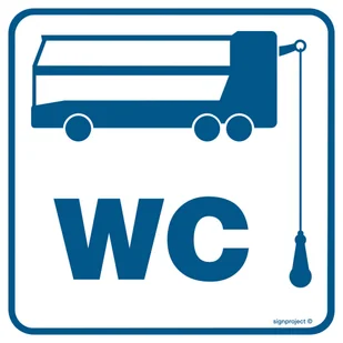 RA107 TOALETA 3, PN - PŁYTA PCV 1MM; (100X100MM) - Systemy ekspozycyjne i znaki informacyjne - miniaturka - grafika 1