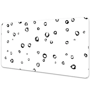 Mata z nadrukiem na biurko Rysowane kółka 90x45 cm - Podkładki na biurko - miniaturka - grafika 1