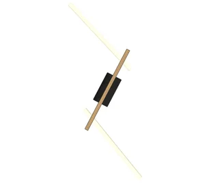 Wofi 7021-306- LED Kinkiet ściemnialny RIMINI LED/40W/230V brązowe/czarne - Lampy ścienne - miniaturka - grafika 1