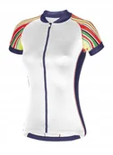 Kurtki rowerowe - Damska koszulka rowerowa zeroRH+ Paint W WHITE/MULTICOLOR/FUCSIA/DARKB - M - miniaturka - grafika 1
