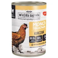Mokra karma dla kotów - WIEJSKA ZAGRODA Mokra karma dla kota monoproteinowa z kurczakiem 400g - miniaturka - grafika 1