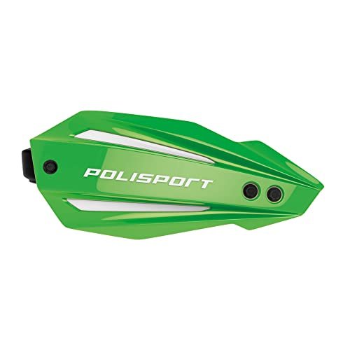 POLISPORT 8308600008 - Balustrady BULLIT FWA wykonane z tworzywa sztucznego z dołączonym zestawem montażowym kompatybilny ze wszystkimi modelami motocrossu/enduro w kolorze zielonym