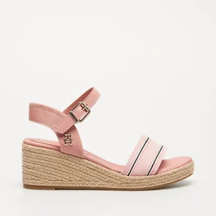 TOMMY HILFIGER SHIRTING WEDGE SANDAL - Tommy Hilfiger - Czółenka - miniaturka - grafika 1
