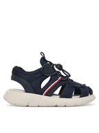 Buty dla chłopców - Tommy Hilfiger Sandały T1B2-34385-1591 Granatowy - miniaturka - grafika 1