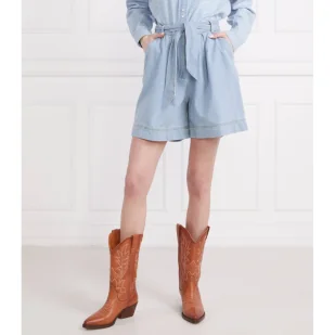 Pinko Szorty + pasek CIRCUITO | Relaxed fit - Spodenki damskie - miniaturka - grafika 1