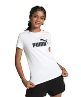 Koszulki dla dziewczynek - PUMA Koszulka dziewczęca Ess logo G Puma White 98 - miniaturka - grafika 1