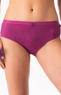 Majtki damskie - 2-pack bawełniane figi damskie LPC 248, Kolor fuksja-granat, Rozmiar S, Key - Intymna - miniaturka - grafika 1