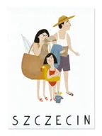 Kartki okolicznościowe i zaproszenia - Pocztówka. Szczecin 105X145 Mm. Sylver Rocket Studio - miniaturka - grafika 1