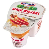 Sery - Piątnica Serek wiejski z jabłkiem i cynamonem 150 g - miniaturka - grafika 1