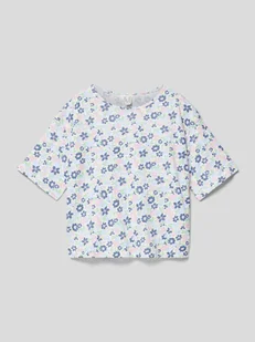 T-shirt we wzory na całej powierzchni - Koszulki dla dziewczynek - miniaturka - grafika 1