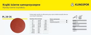 Klingspor Krążek szlifierski 125 mm, 50 szt, p 220 - Akcesoria do elektronarzędzi - miniaturka - grafika 1
