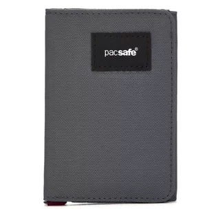 Portfele - Portfel z ochroną przed kradzieżą Pacsafe RFIDsafe Trifold Wallet Slate - grafika 1