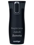 Kubki termiczne - Kubek termiczny z grawerem Contigo West Loop 2.0 420 ml - Czarny - miniaturka - grafika 1