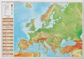 Mapy i plansze edukacyjne - Europa. Mapa fizyczna ścienna - miniaturka - grafika 1