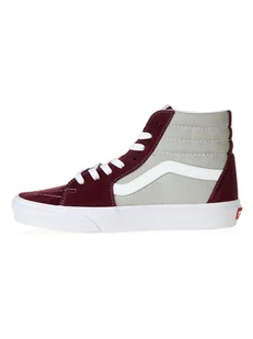 Vans Skórzane sneakersy w kolorze bordowo-szarym - Trampki damskie - miniaturka - grafika 1