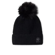 Czapki damskie - Czapka Columbia Winter Blur Pom Pom Beanie 1862101010 - czarna - miniaturka - grafika 1