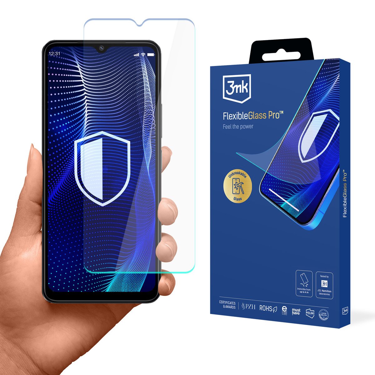 Nietłukące się szkło na ekran Xiaomi Redmi A3x - 3mk FlexibleGlass Pro