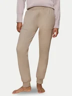 Piżamy damskie - Triumph Spodnie piżamowe Smart Thermal 10221479 Beżowy Regular Fit - miniaturka - grafika 1
