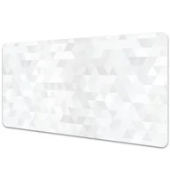 Podkładki na biurko - Podkładka na biurko Świetlne geometryczne trójkąty 90x45 cm - miniaturka - grafika 1