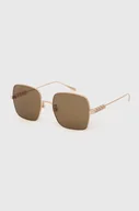 Okulary przeciwsłoneczne - Gucci okulary przeciwsłoneczne damskie kolor złoty - miniaturka - grafika 1